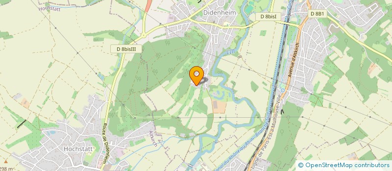 localisation de l'entreprise H.P. PROJECT  BRUNSTATT-DIDENHEIM