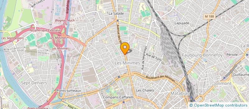 localisation de l'entreprise H.P RESTAURATION  TOULOUSE