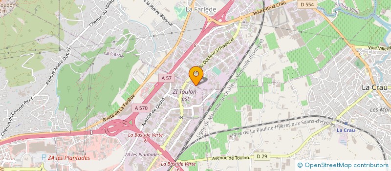 localisation de l'entreprise H.P.S.B  LA FARLEDE