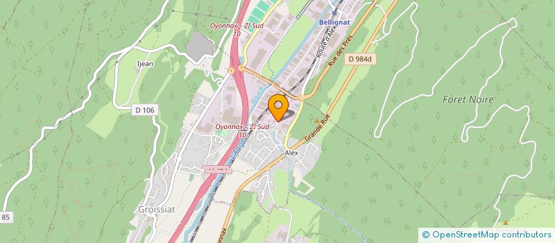 localisation de l'entreprise H.P.S.F  GEOVREISSET