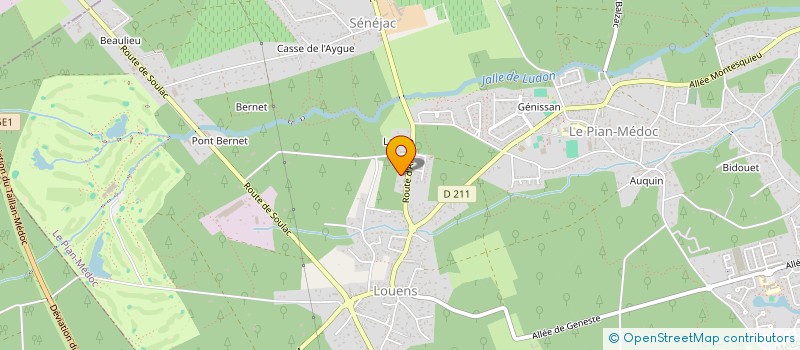 localisation de l'entreprise H PAC  LE PIAN-MEDOC