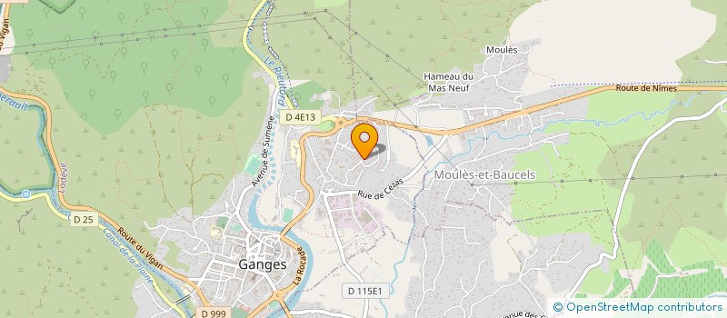 localisation de l'entreprise H.PETARD  GANGES