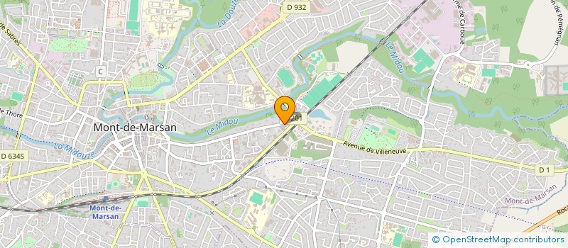 localisation de l'entreprise H PHILIPPON  MONT-DE-MARSAN