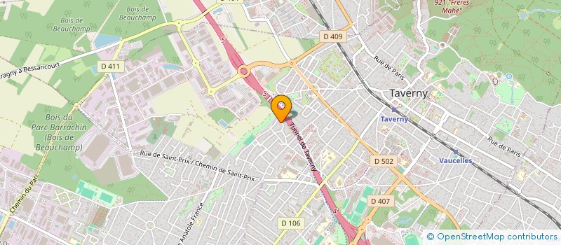 localisation de l'entreprise H PIZZA  TAVERNY