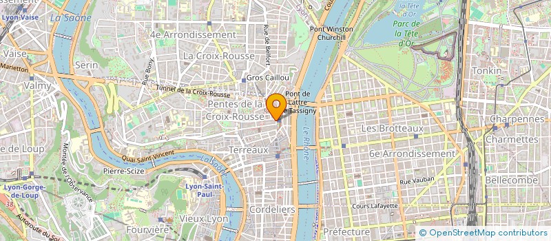 localisation de l'entreprise H PLUS à LYON