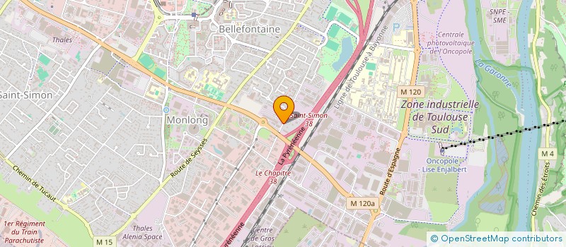 localisation de l'entreprise H. PRADIERES  TOULOUSE