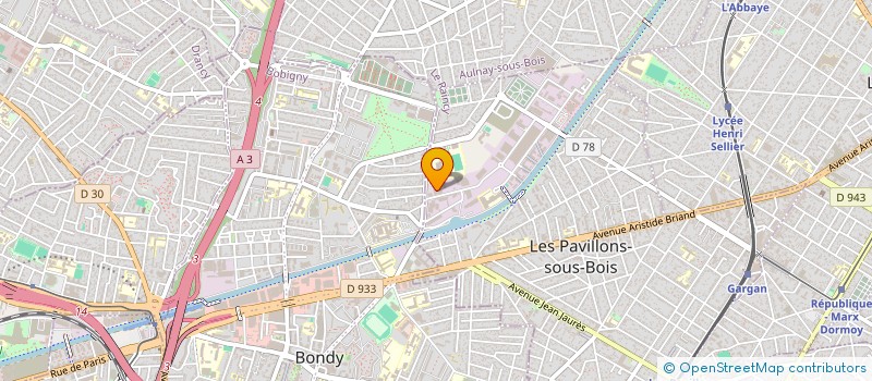 localisation de l'entreprise H PRO à LES PAVILLONS-SOUS-BOIS