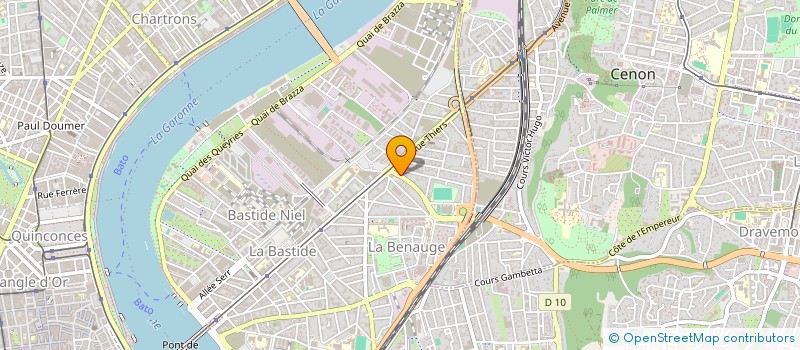 localisation de l'entreprise H. PRO BAT  BORDEAUX