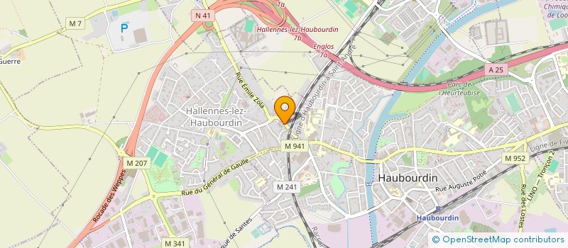 localisation de l'entreprise H.PROD  HAUBOURDIN