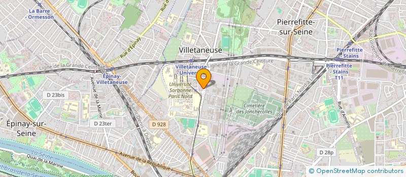 localisation de l'entreprise H PRODUCTION à VILLETANEUSE
