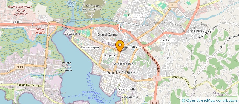 localisation de l'entreprise H R 2 à POINTE A PITRE