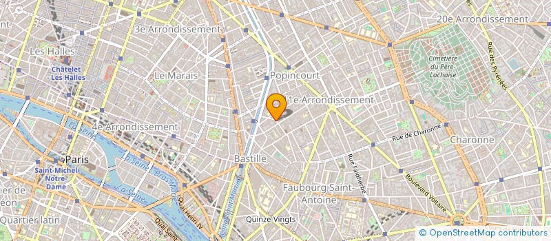 localisation de l'entreprise H.R.2A  PARIS