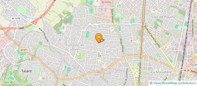 localisation de l'entreprise H & R  FONTAINE-LES-DIJON