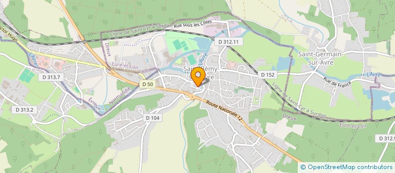 localisation de l'entreprise H R à SAINT-REMY-SUR-AVRE