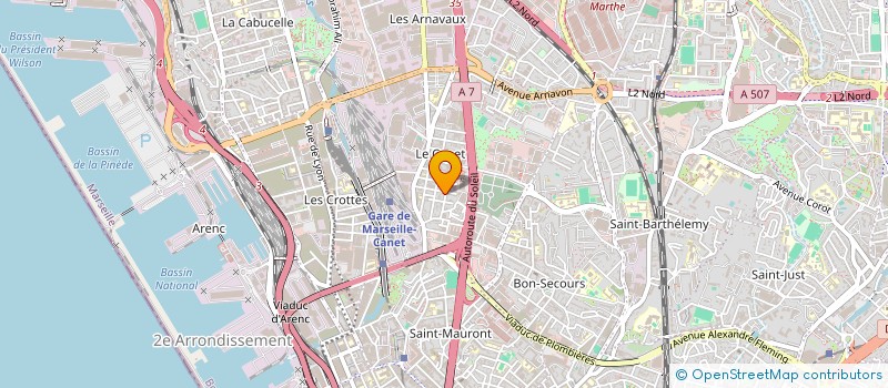 localisation de l'entreprise H-R à MARSEILLE