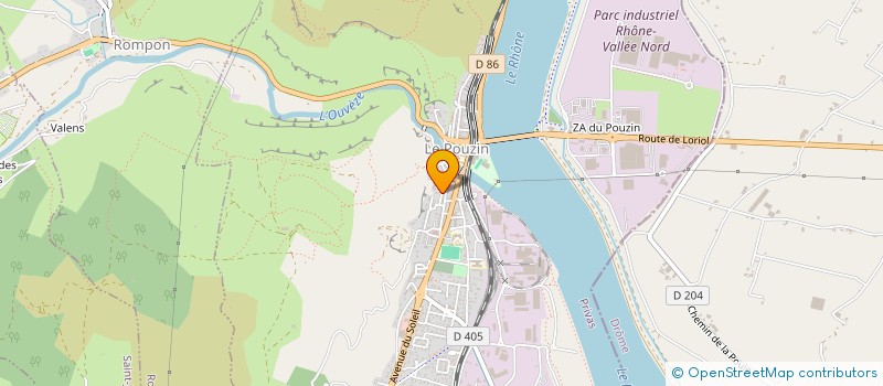 localisation de l'entreprise H&R  LE POUZIN