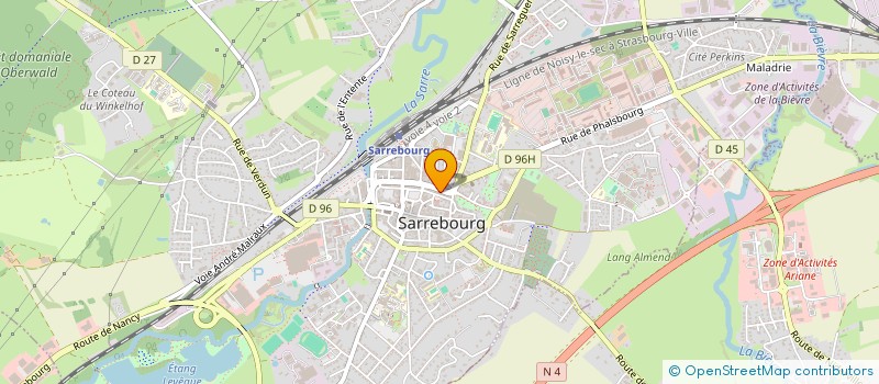 localisation de l'entreprise H R AUTO à SARREBOURG