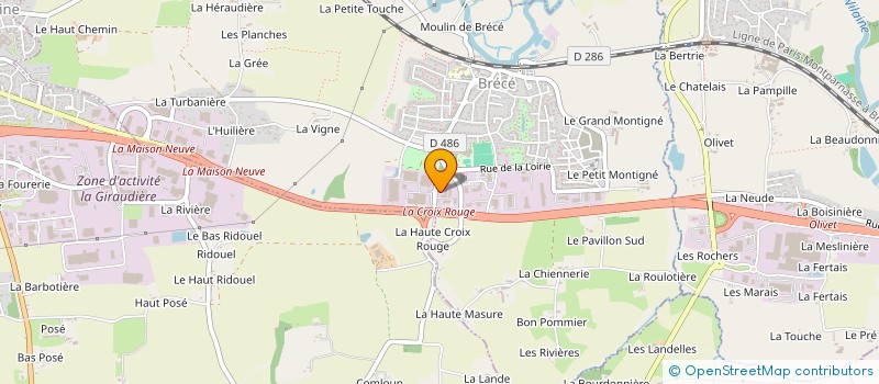 localisation de l'entreprise H.R.BRECE  BRECE