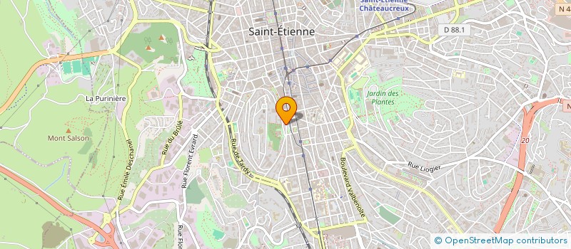 localisation de l'entreprise H.R.C.  SAINT-ETIENNE