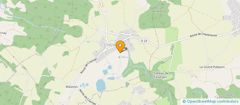 localisation de l'entreprise H.R.C  CHEZENEUVE