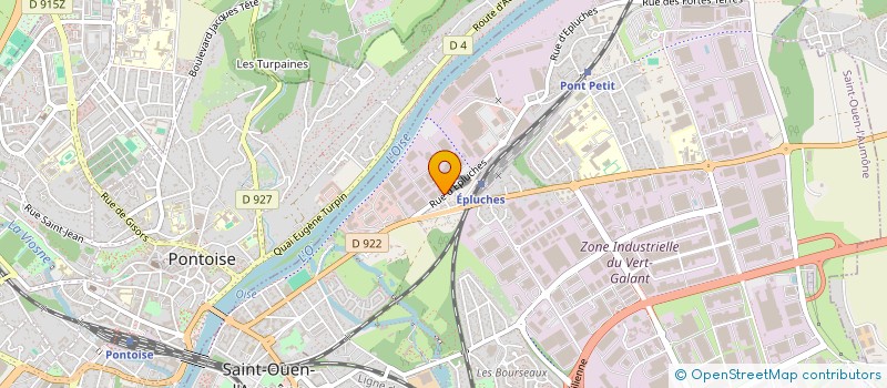 localisation de l'entreprise H R C MOTOS 95  SAINT-OUEN-L'AUMONE