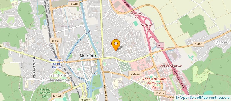 localisation de l'entreprise H.R COUVERTURE à NEMOURS