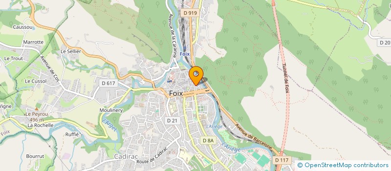 localisation de l'entreprise H.R.D à FOIX