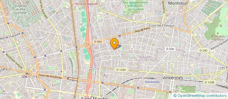 localisation de l'entreprise H.R FRUITS à MONTREUIL