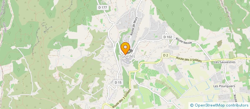 localisation de l'entreprise H R G REALISATIONS à GORDES