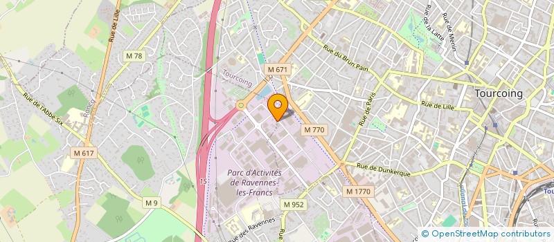 localisation de l'entreprise H.R.H  TOURCOING