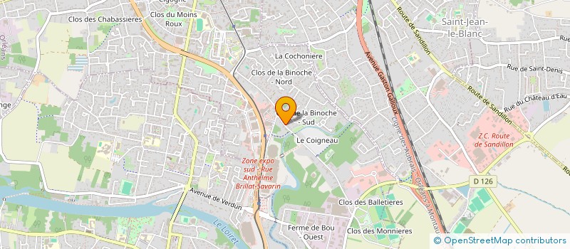 localisation de l'entreprise H.R.IM. H.O SAINT MEDARD à ORLEANS