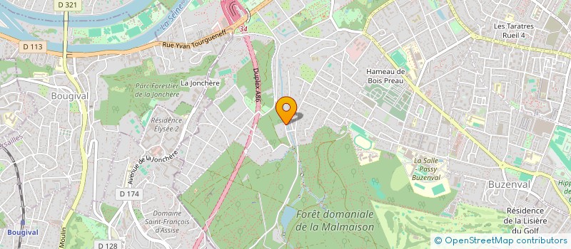 localisation de l'entreprise H R IMMOBILIER à RUEIL-MALMAISON