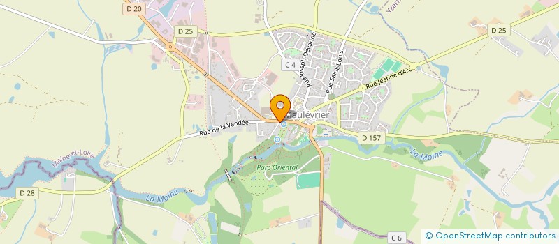 localisation de l'entreprise H.R. RAVALEMENT  MAULEVRIER