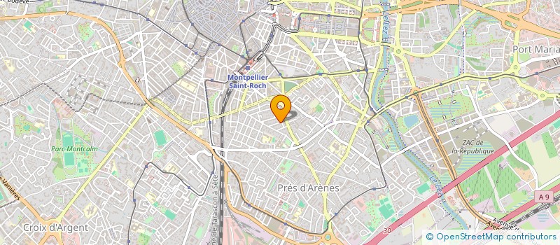 localisation de l'entreprise H.R.S à MONTPELLIER