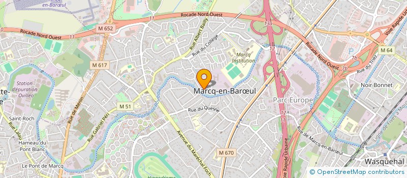 localisation de l'entreprise H.R.S CONSEILS à MARCQ-EN-BARŒUL