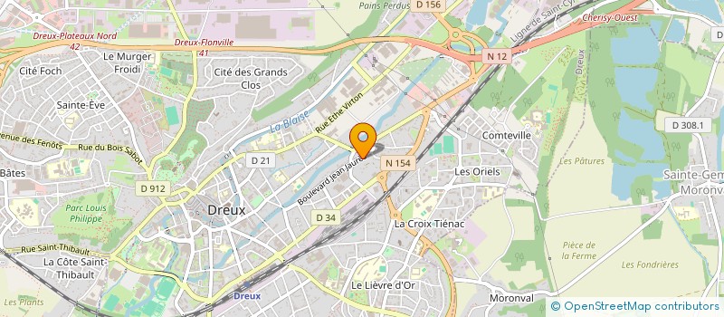 localisation de l'entreprise H'RENOV à DREUX