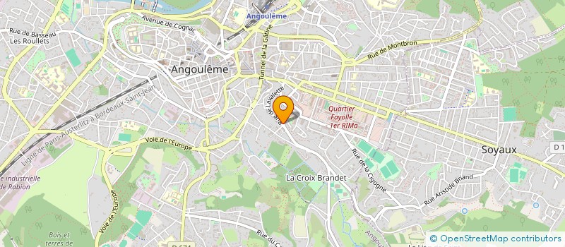 localisation de l'entreprise H RENOV à ANGOULEME