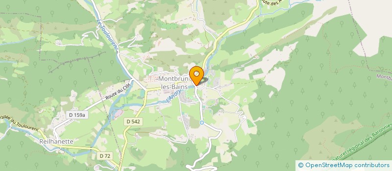 localisation de l'entreprise H REYNAUD ET FILS MATIERES PREMIERES AROMATIQUES à MONTBRUN-LES-BAINS