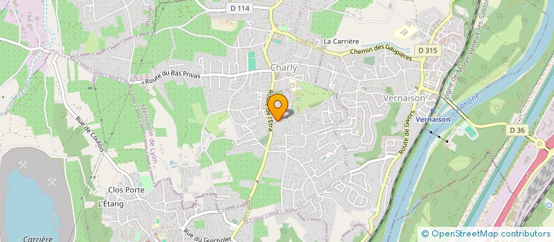 localisation de l'entreprise H'ROSEM  VOURLES