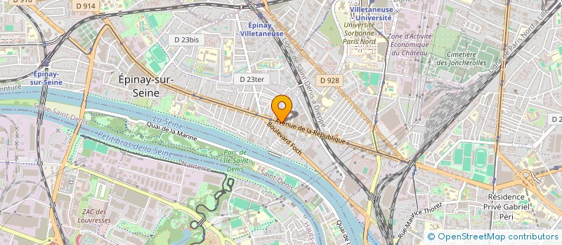 localisation de l'entreprise H&S  EPINAY-SUR-SEINE
