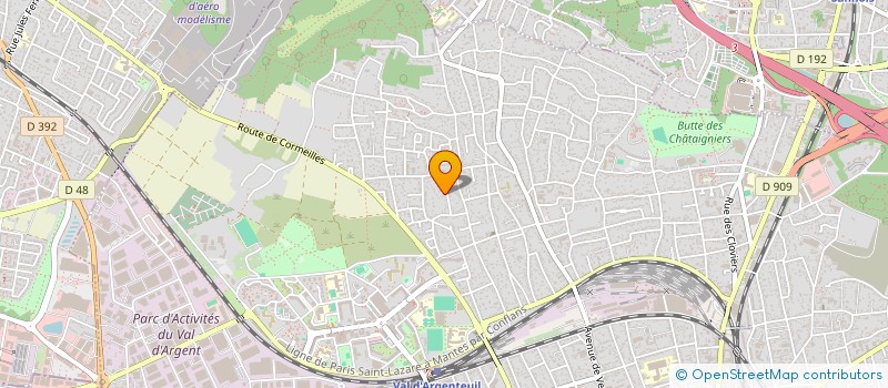 localisation de l'entreprise H S B  ARGENTEUIL