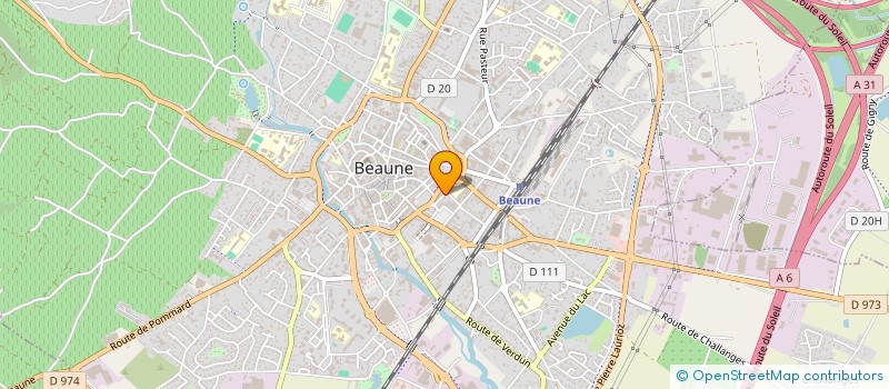 localisation de l'entreprise H.S.B.D.M. à BEAUNE