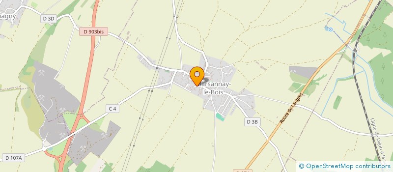 localisation de l'entreprise H.S.B.J  MARSANNAY-LE-BOIS