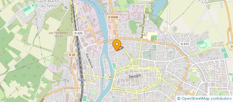 localisation de l'entreprise H.S.B.K. à SENS