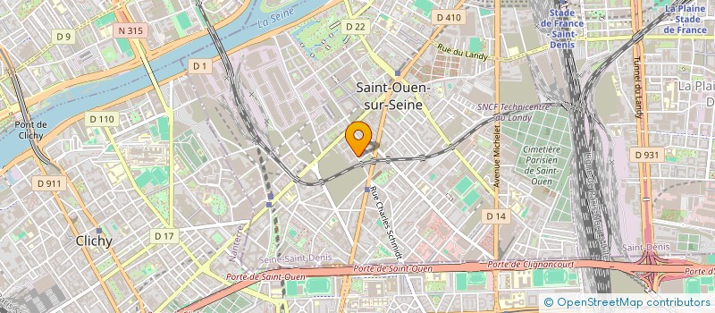 localisation de l'entreprise H S B T à SAINT-OUEN-SUR-SEINE