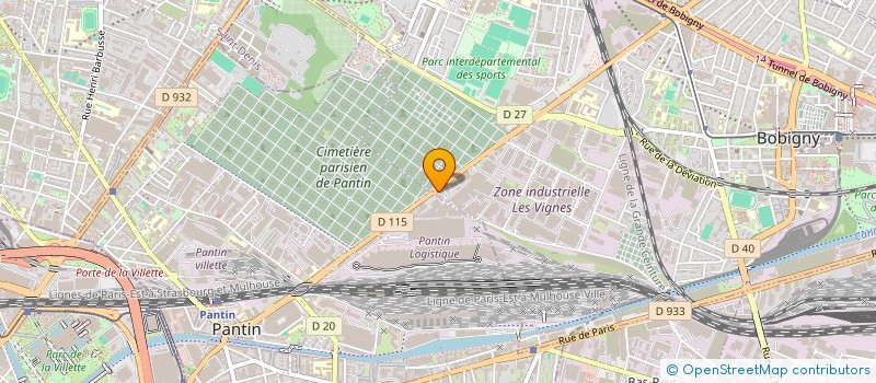 localisation de l'entreprise H.S.B TRADERS à BOBIGNY