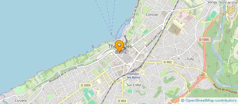 localisation de l'entreprise H&S BARBER SHOP à THONON-LES-BAINS
