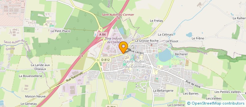 localisation de l'entreprise H&S BRC  SAINT-AUBIN-DU-CORMIER