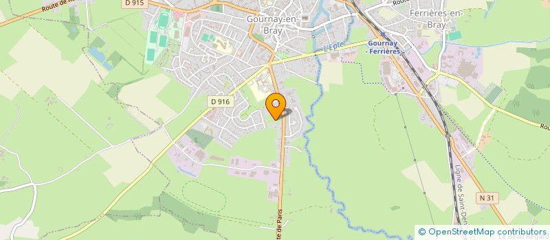 localisation de l'entreprise H. S. D. A à GOURNAY-EN-BRAY