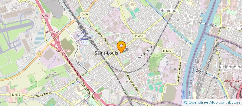 localisation de l'entreprise H-S DISTRIBUTION à SAINT-LOUIS